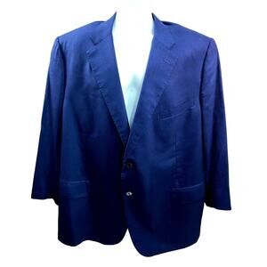 Vintage Brooks Brothers Blazer Mens Xl Blue 100% Coat Jacket Made In USA